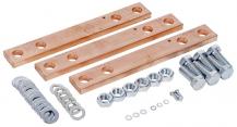ABB STRIEBEL & JOHN VS440N Wandlerschiene, vernickelt, 30x10x220 mm, für Zähleranlagen