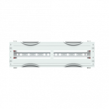 ABB STRIEBEL & JOHN MG201 Reiheneinbaugeräte-Modul 1RE / 2FB, 125 / 150 mm Reihenabstand CombiLine-Modul, montiert