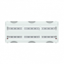 ABB STRIEBEL & JOHN MG302 Reiheneinbaugeräte-Modul 2RE / 3FB, 125 mm Reihenabstand CombiLine-Modul, montiert