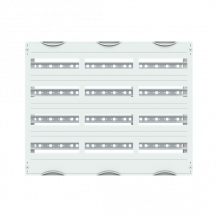 ABB STRIEBEL & JOHN MG304 Reiheneinbaugeräte-Modul 4RE / 3FB, 125 mm Reihenabstand CombiLine-Modul, montiert