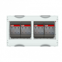 ABB STRIEBEL & JOHN MT236B Sicherungslasttrennschalter-Modul 2RE / BH000, 2FB, inkl. 4x NH00 Trenner CombiLine-Modul, montiert