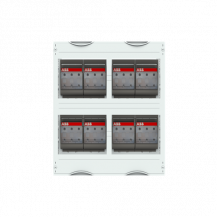 ABB STRIEBEL & JOHN MT237B Sicherungslasttrennschalter-Modul 4RE / BH0, 2FB, inkl. 8 NH00 Trenner CombiLine-Modul, montiert