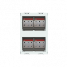 ABB STRIEBEL & JOHN MT245B Sicherungslasttrennschalter-Modul 5RE / BH1, 2FB, inkl. 4x NH2 Trenner CombiLine-Modul, montiert
