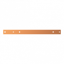 ABB STRIEBEL & JOHN ZXM1071 CU-Schiene 40x10 mm, L:548mm, Kupferschiene, montiert