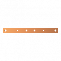 ABB STRIEBEL & JOHN ZXM1104 CU-Schiene 30x10 mm, L:350 mm, Kupferschiene, montiert