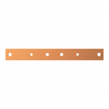 ABB STRIEBEL & JOHN ZXM1110 CU-Schiene 40x10 mm, L:350 mm, Kupferschiene, montiert