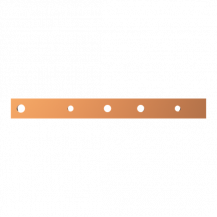 ABB STRIEBEL & JOHN ZX1064 CU-Schiene 30x10 mm, L:298mm, Kupferschiene, lose Lieferung