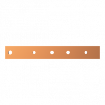 ABB STRIEBEL & JOHN ZX1070 CU-Schiene 40x10 mm, L:298mm, Kupferschiene, lose Lieferung