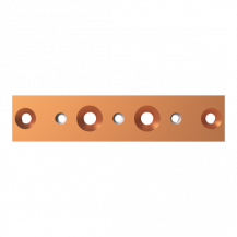 ABB STRIEBEL & JOHN ZXM1213 CU-Schienen 40x10 mm, L:184mm, Kupferschiene, montiert