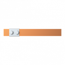 ABB STRIEBEL & JOHN ZX2242 CU-Schiene 30x5 mm, L: 200+43mm, Kupferschiene, lose Lieferung