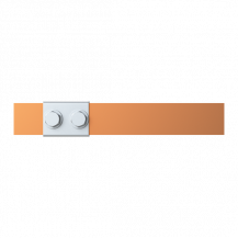 ABB STRIEBEL & JOHN ZXM2254 CU-Schiene 30x10 mm, L: 149+43mm, Kupferschiene, montiert