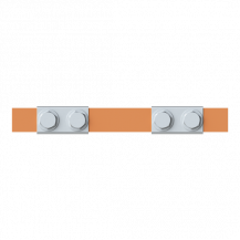 ABB STRIEBEL & JOHN ZX2324 CU-Schiene 20x5 mm, L: 43+95+43, Kupferschiene, lose Lieferung