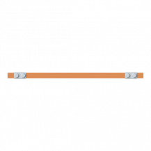 ABB STRIEBEL & JOHN ZX2331 CU-Schiene 20x5 mm, L: 43+404+43, Kupferschiene, lose Lieferung