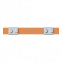 ABB STRIEBEL & JOHN ZX2342 CU-Schiene 30x5 mm, L: 43+154+43, Kupferschiene, lose Lieferung