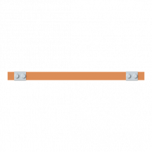ABB STRIEBEL & JOHN ZX2343 CU-Schiene 30x5 mm, L: 43+404+43, Kupferschiene, lose Lieferung