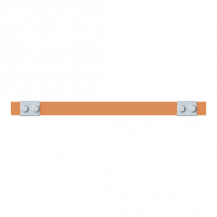 ABB STRIEBEL & JOHN ZX2349 CU-Schiene 30x10 mm, L: 43+345+43, Kupferschiene, lose Lieferung