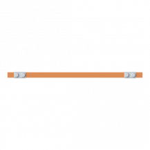 ABB STRIEBEL & JOHN ZXM2331 CU-Schiene 20x5 mm, L: 43+404+43, Kupferschiene, montiert