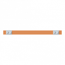 ABB STRIEBEL & JOHN ZXM2349 CU-Schiene 30x10 mm, L: 43+345+43, Kupferschiene, montiert