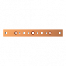 ABB STRIEBEL & JOHN ZXM2535 CU-Schiene 40x10 mm, L:333mm, Kupferschiene, montiert