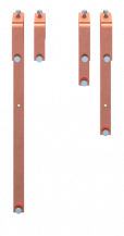 ABB STRIEBEL & JOHN ZX2624 CU-Schiene 40x10 mm, VBS für OT1000 3P, N unten, Kupferschiene, lose Lieferung