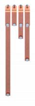 ABB STRIEBEL & JOHN ZXM2612 CU-Schiene 40x10 mm, VBS für XT5 3P, N unten Kupferschiene, im Schrank montiert