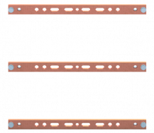 ABB STRIEBEL & JOHN ZXM2690 CU-Schiene 30x10, 2FB, 3P HSS System, 3 Schienen, für CombiLine-X Kupferschiene, im Schrank montiert