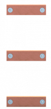 ABB STRIEBEL & JOHN ZXM2781 CU-Verbinder 40x10, HSS zu HSS, Feld-Feld, Kupferschiene, im Schrank montiert