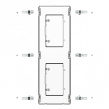 ABB STRIEBEL & JOHN SZH750T Hauben IP54 750mm, mit Tür Systemteil für CombiLine