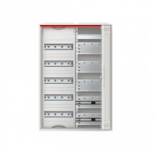 ABB STRIEBEL & JOHN CA25VMW Kleinverteiler Aufputz, 2FB, 5-reihig, WiFi-Tür mit Kunststoffeinsatz