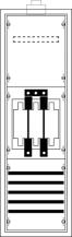 ABB STRIEBEL & JOHN CZE32 Einspeiseschrank seitlich 6 RE, ComfortLine