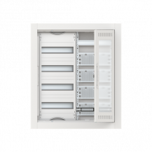 ABB STRIEBEL & JOHN CU24VMW Kleinverteiler Unterputz Media, mit Tür WiFi, 2-feldbreit, 4-reihig Schutzklasse II, Schutzart IP30