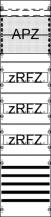 ABB STRIEBEL & JOHN FV17SA2R3 Verteilerfeld mit Sammelschienensystem, Aufputz-Zählerplatz, zRfZ3, 7RE