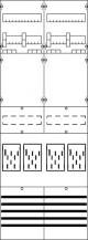 ABB STRIEBEL & JOHN BF29A4XAY Zählerfeld 9RE 4Z, vorverdrahtet mit BKE-I, Netzsystem TN-S 5-polig
