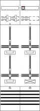 ABB STRIEBEL & JOHN DF29A31M Zählerfeld 9RE 3ZM1R, vorverdrahtet mit Zählerkreuz, Netzsystem TN-S 5-polig