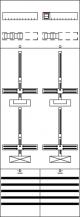 ABB STRIEBEL & JOHN DF29A2XXBM Zählerfeld 9RE 2ZM, vorverdrahtet mit Zählerkreuz 16mm², Netzsystem TN-S 5-polig