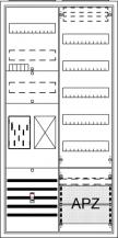 ABB STRIEBEL & JOHN BA27BB Komplettschrank, Aufputz, BKE-I, A27 1Z1R1V5A2, Schutzklasse II, Schutzart IP31