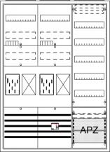 ABB STRIEBEL & JOHN BA37CGL Komplettschrank, Aufputz, BKE-I, A37 2Z2R1V5A2OVR Schutzklasse II, Schutzart IP31