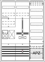 ABB STRIEBEL & JOHN BA37CC Komplettschrank, Aufputz, BKE-I, A37 1Z1R1S1V5A2 Schutzklasse II, Schutzart IP31