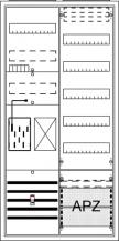 ABB STRIEBEL & JOHN BA27MB Komplettschrank, Aufputz, BKE-I, A27 1Z1R1V5A2, Schutzklasse II, Schutzart IP31