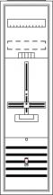 ABB STRIEBEL & JOHN DA17BA Komplettschrank, Aufputz, Dreipunkt, A17 1Z, Schutzklasse II, Schutzart IP31