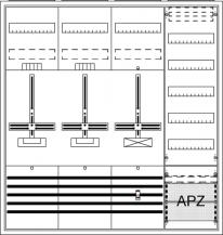 ABB STRIEBEL & JOHN DA47BH Komplettschrank, Aufputz, Dreipunkt, A47 2Z1S1V5A2 Schutzklasse II, Schutzart IP31