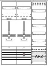 ABB STRIEBEL & JOHN DA37BG Komplettschrank, Aufputz, Dreipunkt, A37 2Z1V5A2 Schutzklasse II, Schutzart IP31