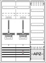 ABB STRIEBEL & JOHN DA37PG Komplettschrank, Aufputz, Dreipunkt, A37 2Z1V5A2 Schutzklasse II, Schutzart IP31