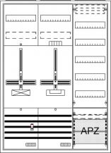 ABB STRIEBEL & JOHN DA37GC Komplettschrank, Aufputz, Dreipunkt, A37 1Z1S1V5A2 Schutzklasse II, Schutzart IP31