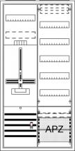 ABB STRIEBEL & JOHN DA27GB Komplettschrank, Aufputz, Dreipunkt, A27 1Z1V5A2 Schutzklasse II, Schutzart IP31