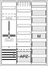 ABB STRIEBEL & JOHN DA37GD Komplettschrank, Aufputz, Dreipunkt, A37 1Z1V7M1A2 Schutzklasse II, Schutzart IP31