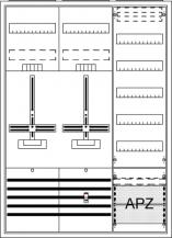 ABB STRIEBEL & JOHN DA37GG Komplettschrank, Aufputz, Dreipunkt, A37 2Z1V5A2 Schutzklasse II, Schutzart IP31