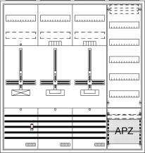 ABB STRIEBEL & JOHN DA47GH Komplettschrank, Aufputz, Dreipunkt, A47 2Z1S1V5A2 Schutzklasse II, Schutzart IP31