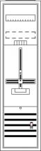 ABB STRIEBEL & JOHN DA17GA Komplettschrank, Aufputz, Dreipunkt, A17 1Z, Schutzklasse II, Schutzart IP31