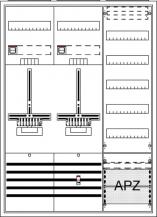 ABB STRIEBEL & JOHN DA37QG Komplettschrank, Aufputz, Dreipunkt, A37 2Z1V5A2 Schutzklasse II, Schutzart IP31